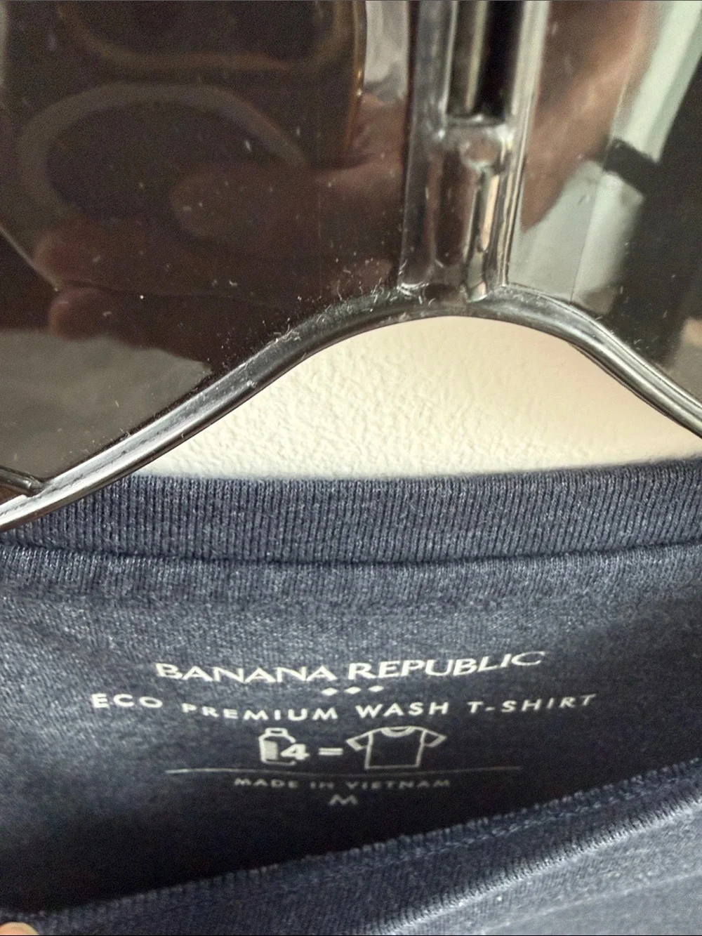 Banana Republic Navy Blue Heather Crew Tee